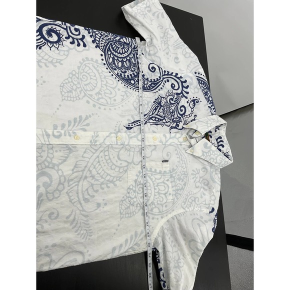 Green Leaf Majul Mens Short Sleeve‎ Shirt Size XL - Picture 8 of 9